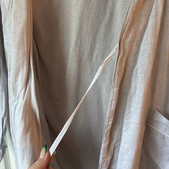 James Perse Women's Linen Robe Shirt Dress size 0 - Picture 5 of 6